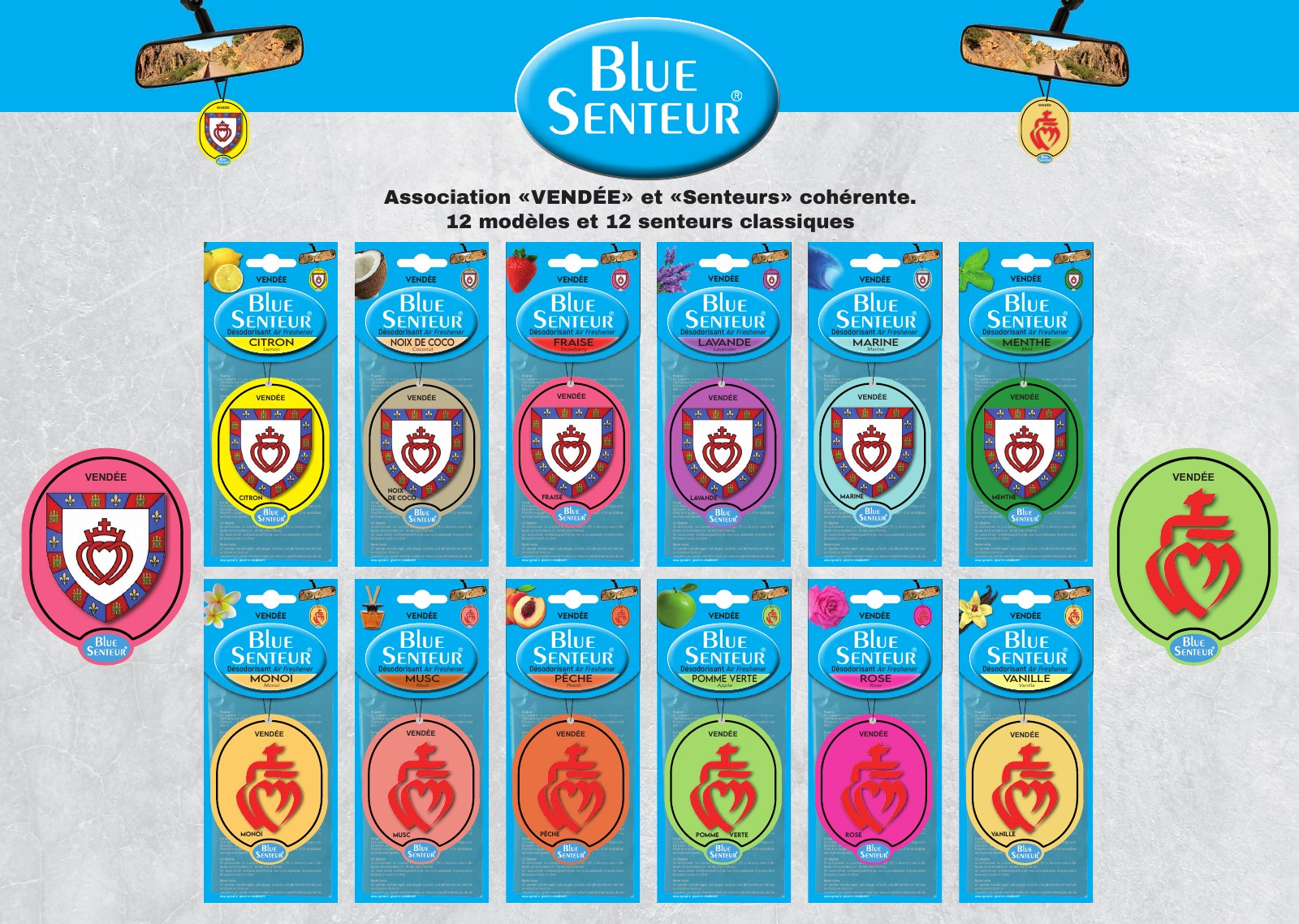 Collection Blue Senteur® Vendée, disponible en 12 senteurs