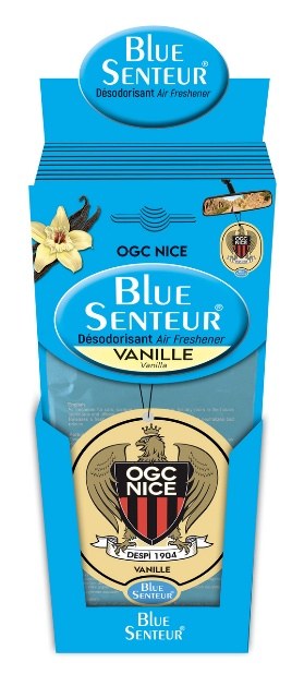 Display comptoir Blue Senteur OGC Nice de 24 pièces