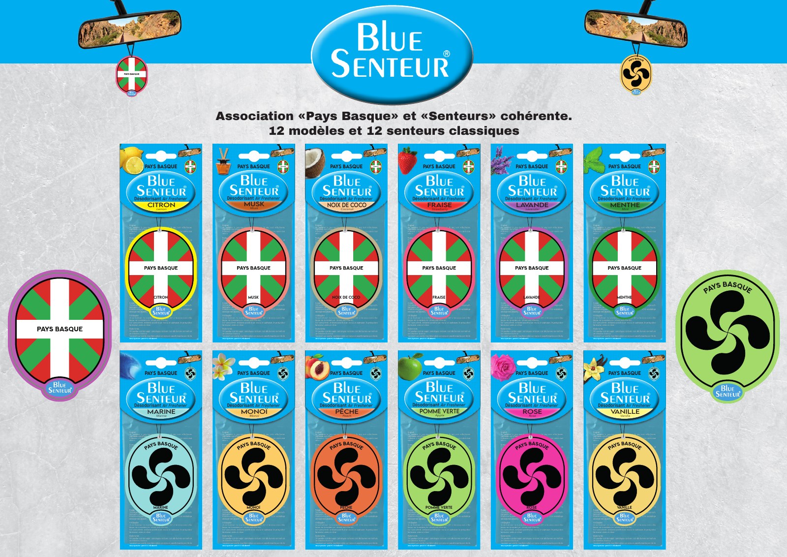 Collection Blue Senteur® Pays Basque, disponible en 12 senteurs