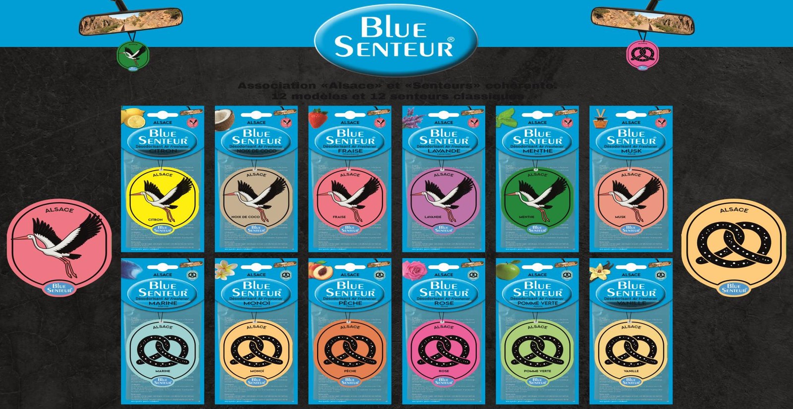 Plaquette de présentation Blue Senteur — gamme Alsace