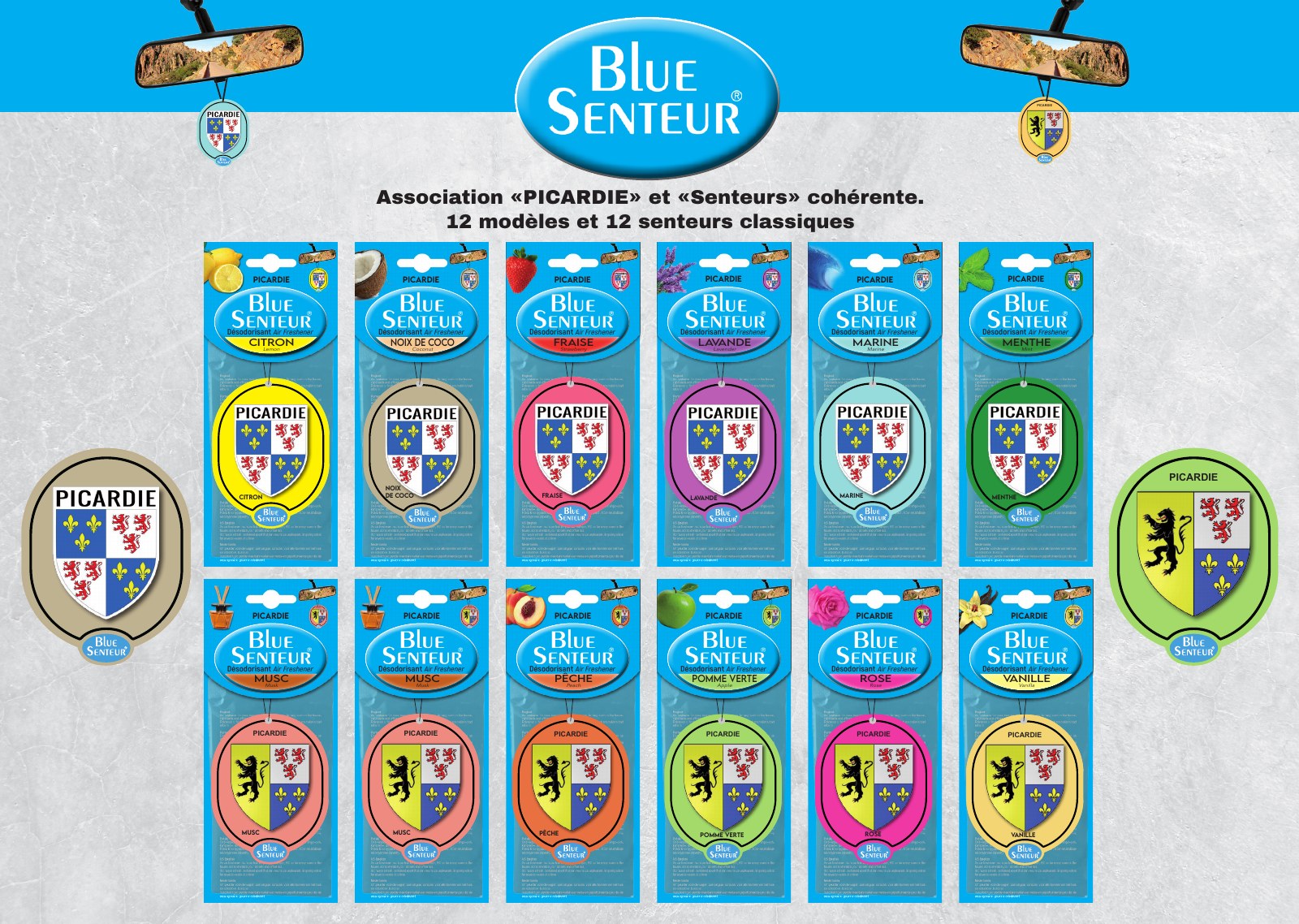 Collection Blue Senteur® Picardie, disponible en 12 senteurs