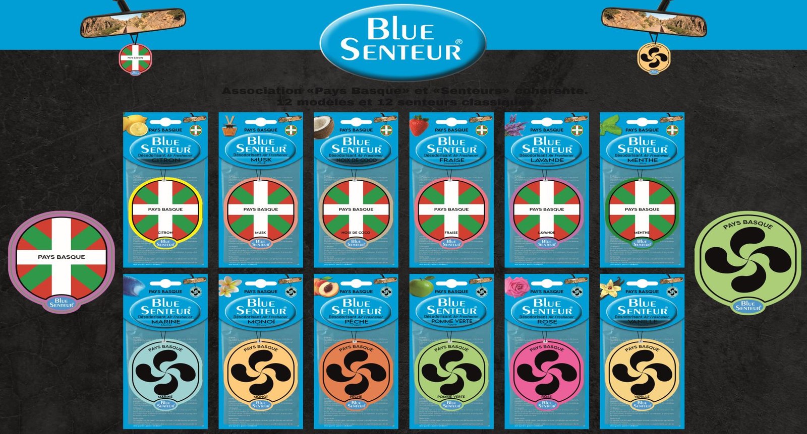 Plaquette de présentation Blue Senteur — gamme Pays Basque