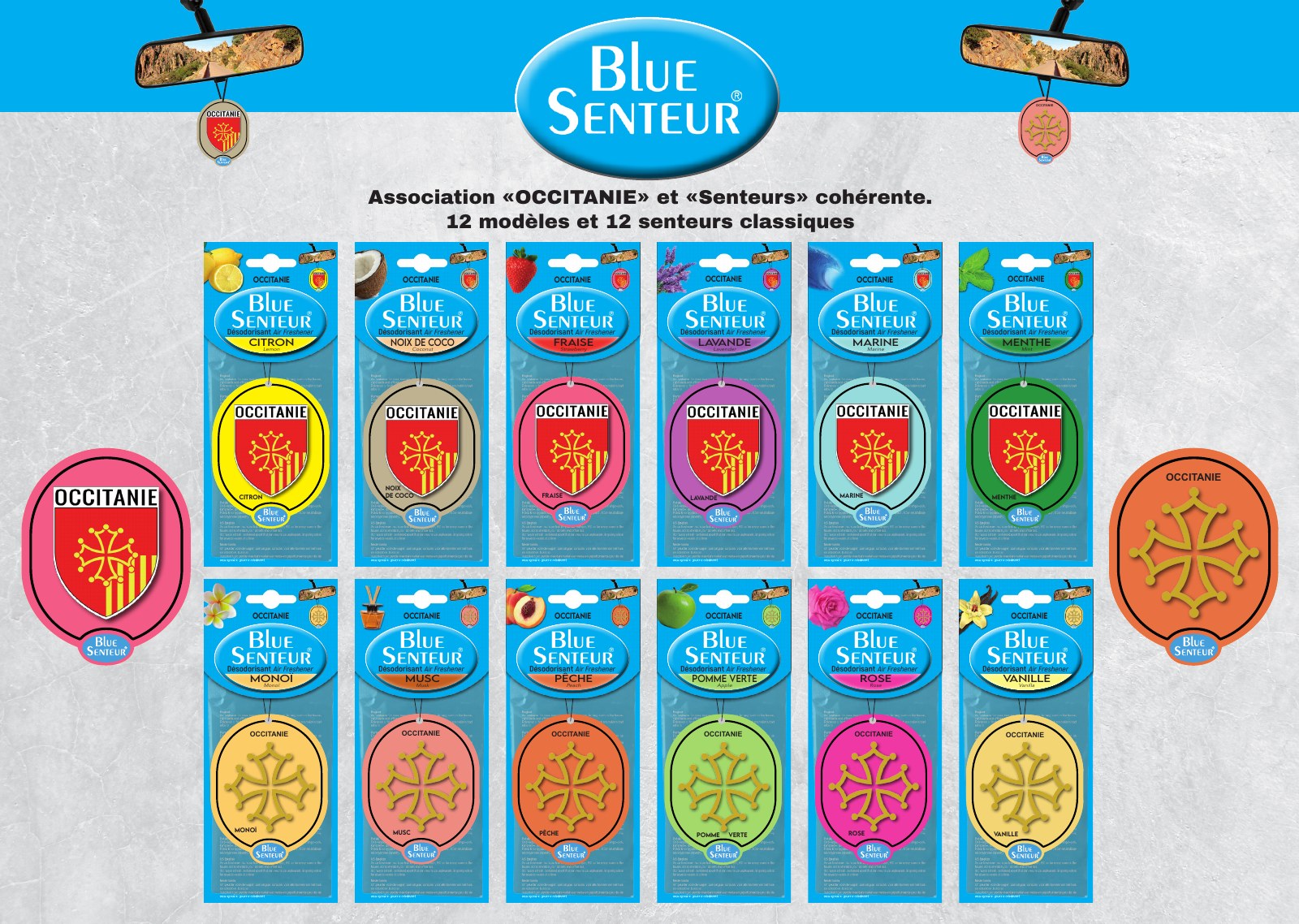 Collection Blue Senteur® Occitanie, disponible en 12 senteurs